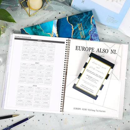 Monthly Planner/Calendar 2026-2028 - 2 Year Monthly Planner 2026-2028, 9" × 11", Jul 2026 - Jun 2028, 24 Months, Tabs, Twin-Wire Binding, Holidays, Notes Pages