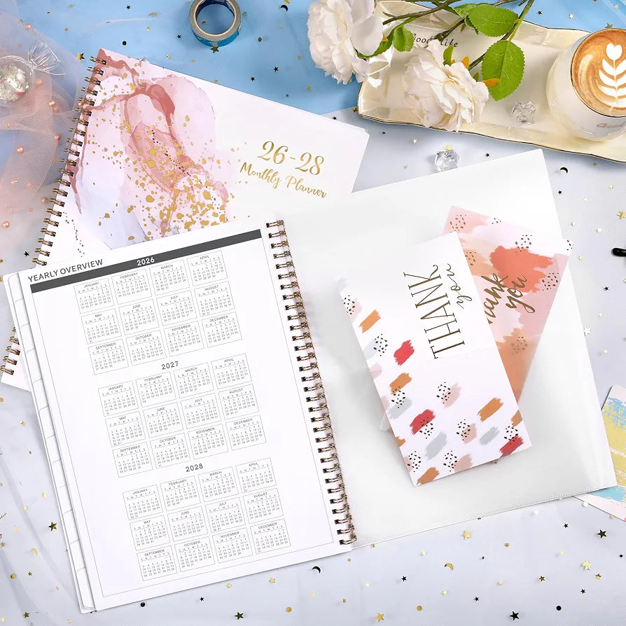2026-2028 Monthly Planner - 2 Year Monthly Planner from July 2026 to June 2028, Calendar Planners with Tabs, Inner Pocket, 8.5'' x 11''
