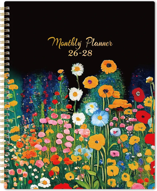 2026-2028 Monthly Planner - 2026-2028 Planner from July 2026 to June 2028, Monthly Planners 8.5'' x 11'', 24 Months with Tabs, Back Pocket