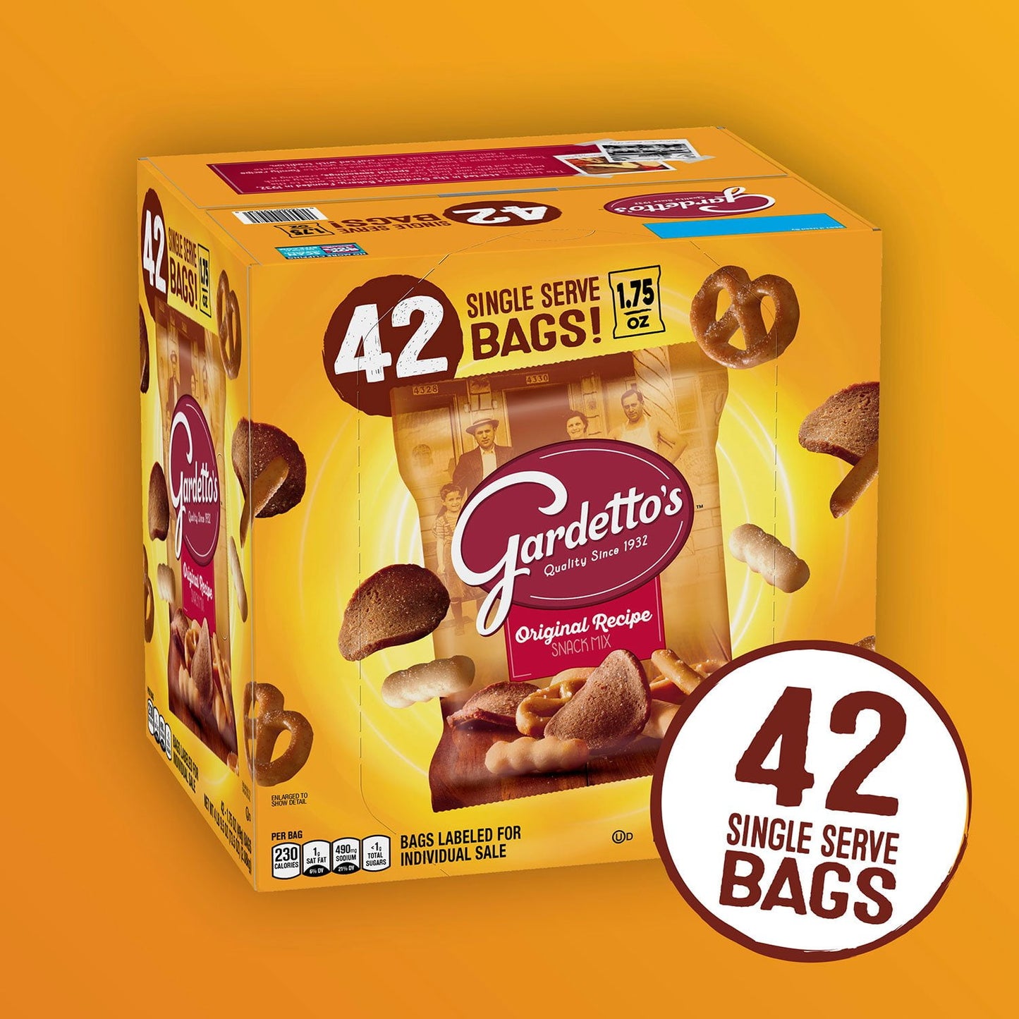 Gardetto's Original Recipe Snack Mix, 1.75 oz., 42 pk.