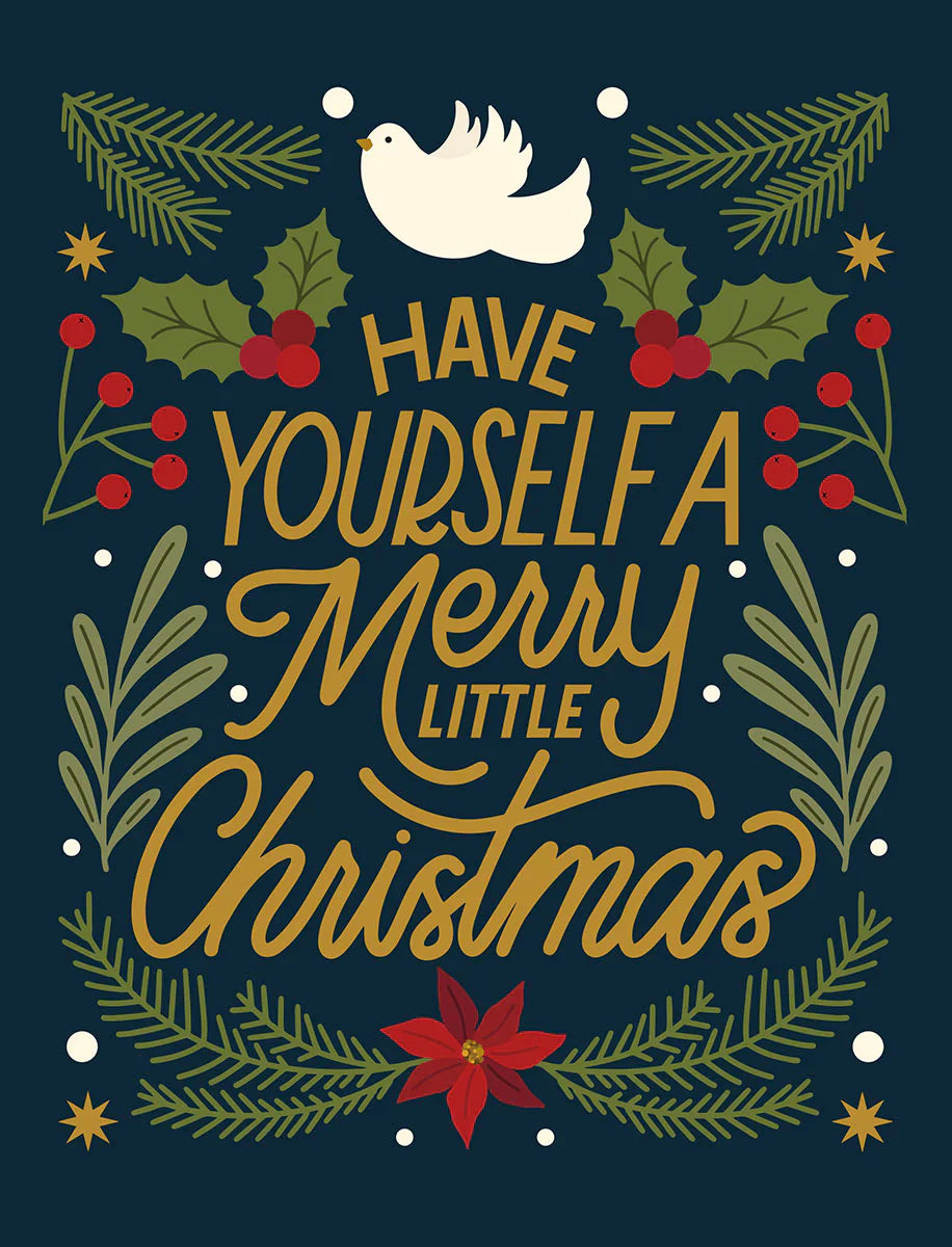 Merry Little Christmas Cards 8 Pack {COT93453]