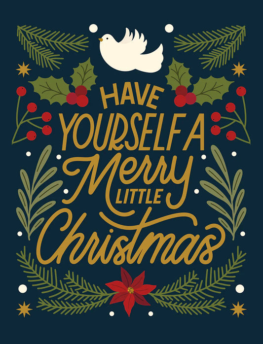 Merry Little Christmas Cards 8 Pack {COT93453]