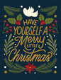 Merry Little Christmas Cards 8 Pack {COT93453]