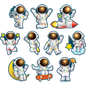 Outer Space Crew Astronauts Accents