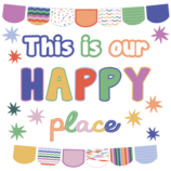 Color Crush This Is Our Happy Place Mini Bulletin Board