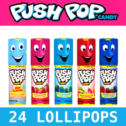 Push Pop Lollipop Candy Variety Pack, 24 ct.