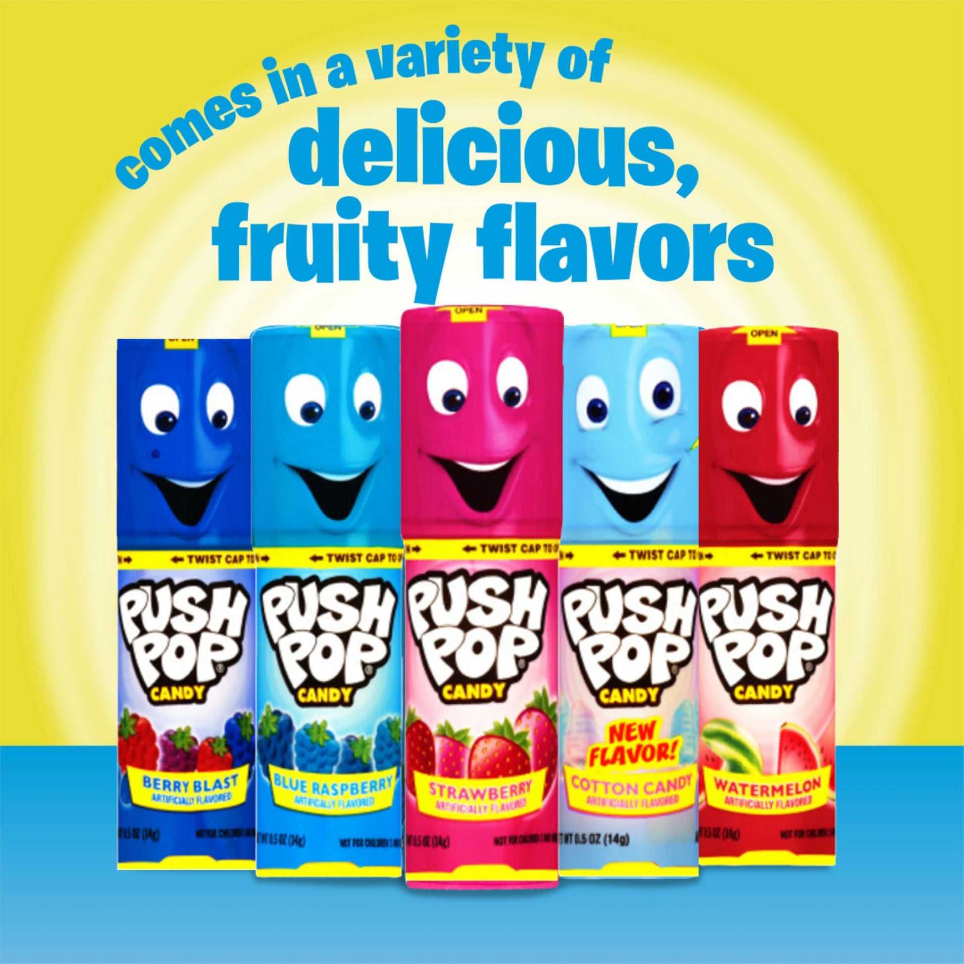Push Pop Lollipop Candy Variety Pack, 24 ct.