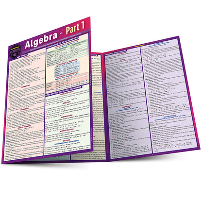 QuickStudy | Algebra Part 1 Laminated Study Guide [251101]