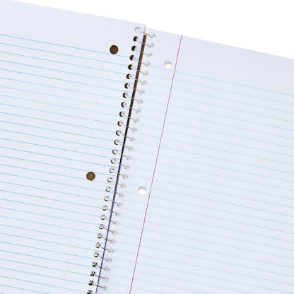 Pen+Gear College Ruled 1-Subject Notebook, 8" x 10.5", Red, 70 Sheets
