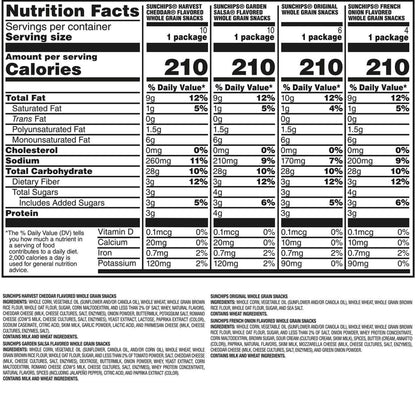 SunChips Whole Grain Variety Pack Chips, 30 pk.
