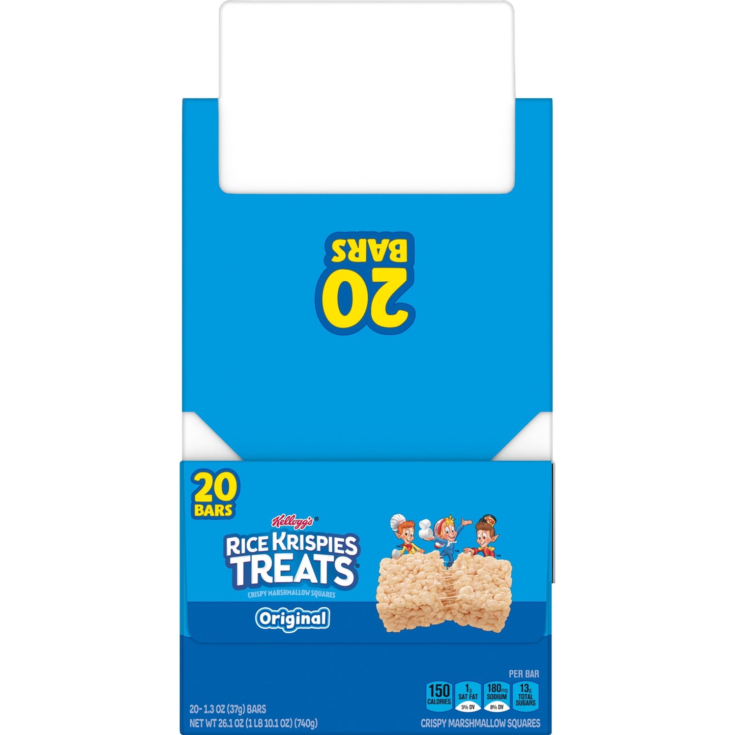 Rice Krispies Treats Original Chewy Marshmallow Snack Bars, Kids Snacks, 26 oz, 20 Count
