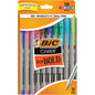 BIC Cristal Xtra Bold Point Ball Pen, School Supplies, 1.6 mm, Assorted Ink, 10-Count