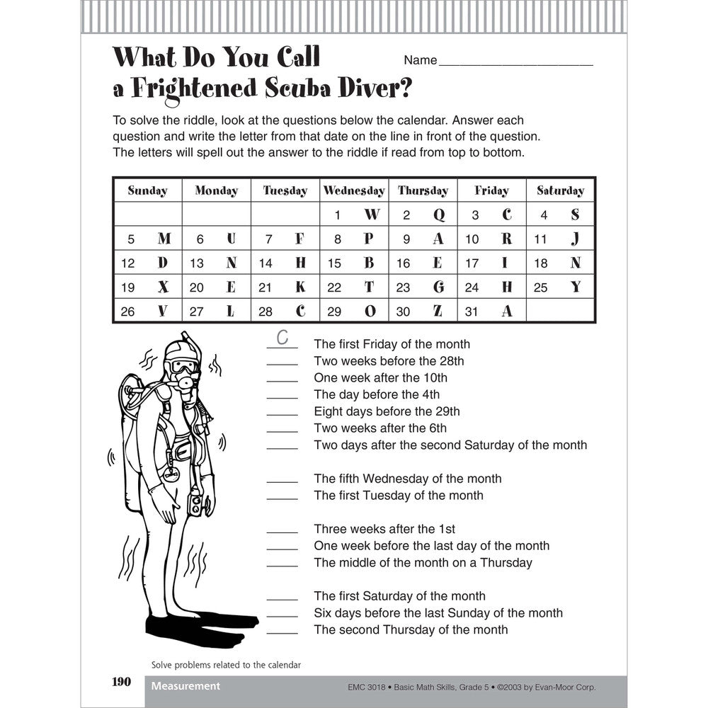 Basic Math Skills, Teacher Resource Book Grade 5 eBook (PDF)