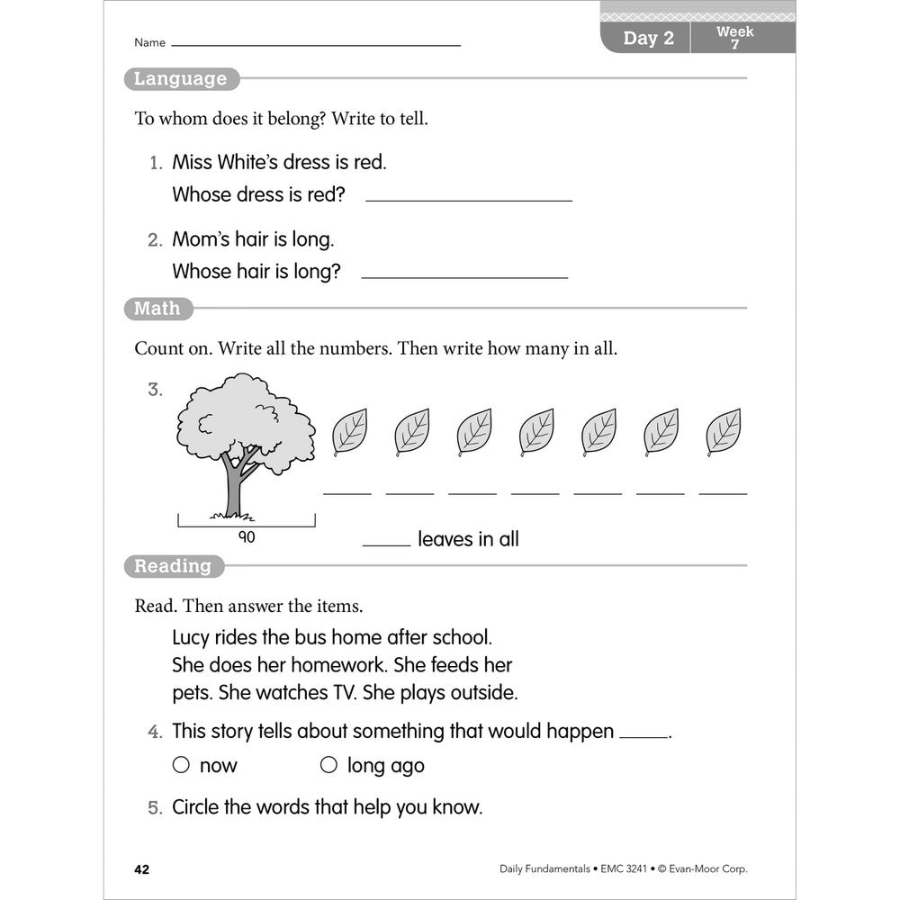 Daily Fundamentals, Teacher Resource Book Grade 1 Paperback
