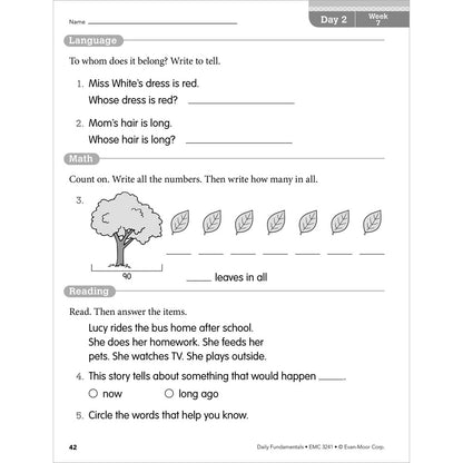 Daily Fundamentals, Teacher Resource Book Grade 1 Paperback