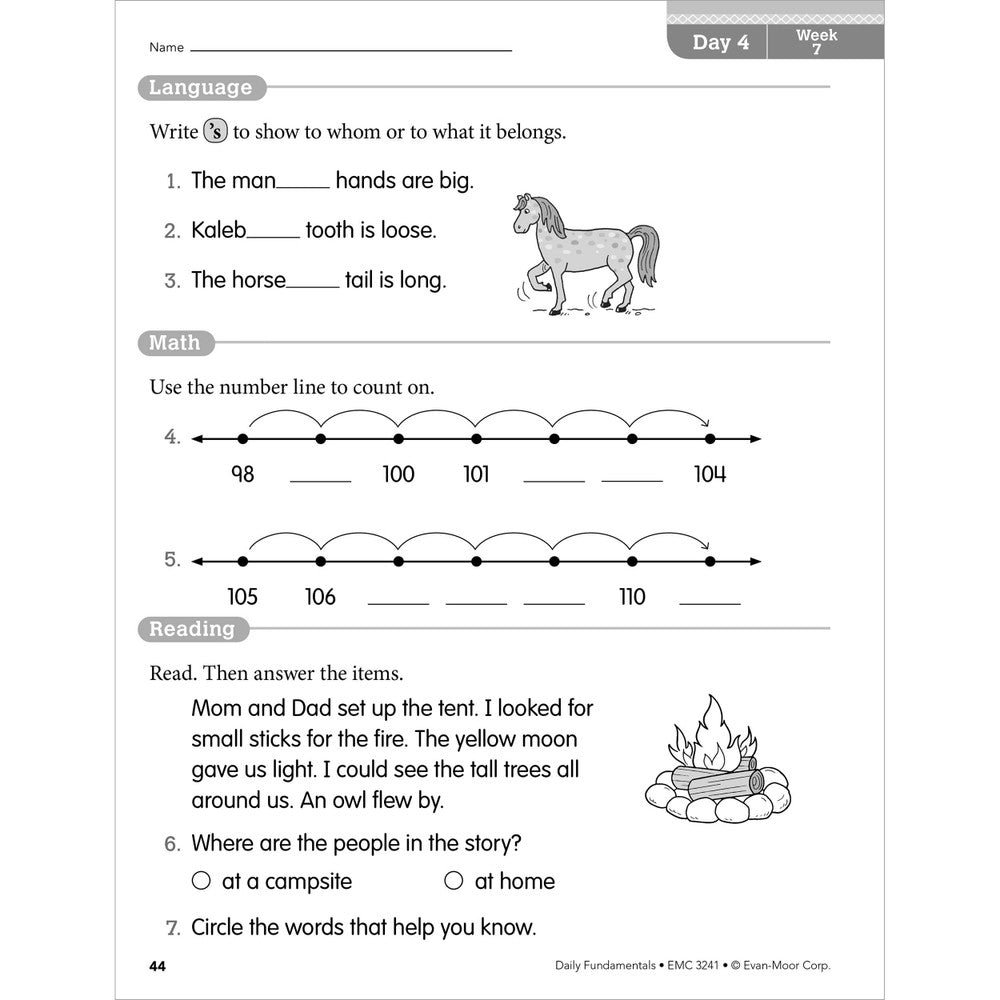 Daily Fundamentals, Teacher Resource Book Grade 1 Paperback