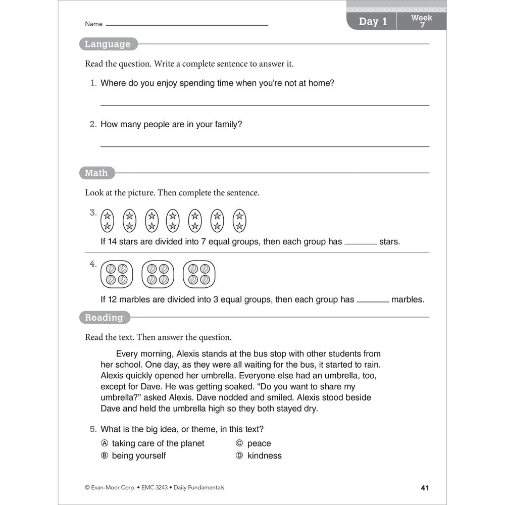 Daily Fundamentals, Teacher Resource Book Grade 3 Paperback
