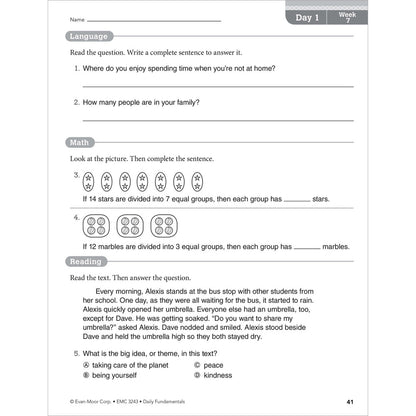 Daily Fundamentals, Teacher Resource Book Grade 3 Paperback