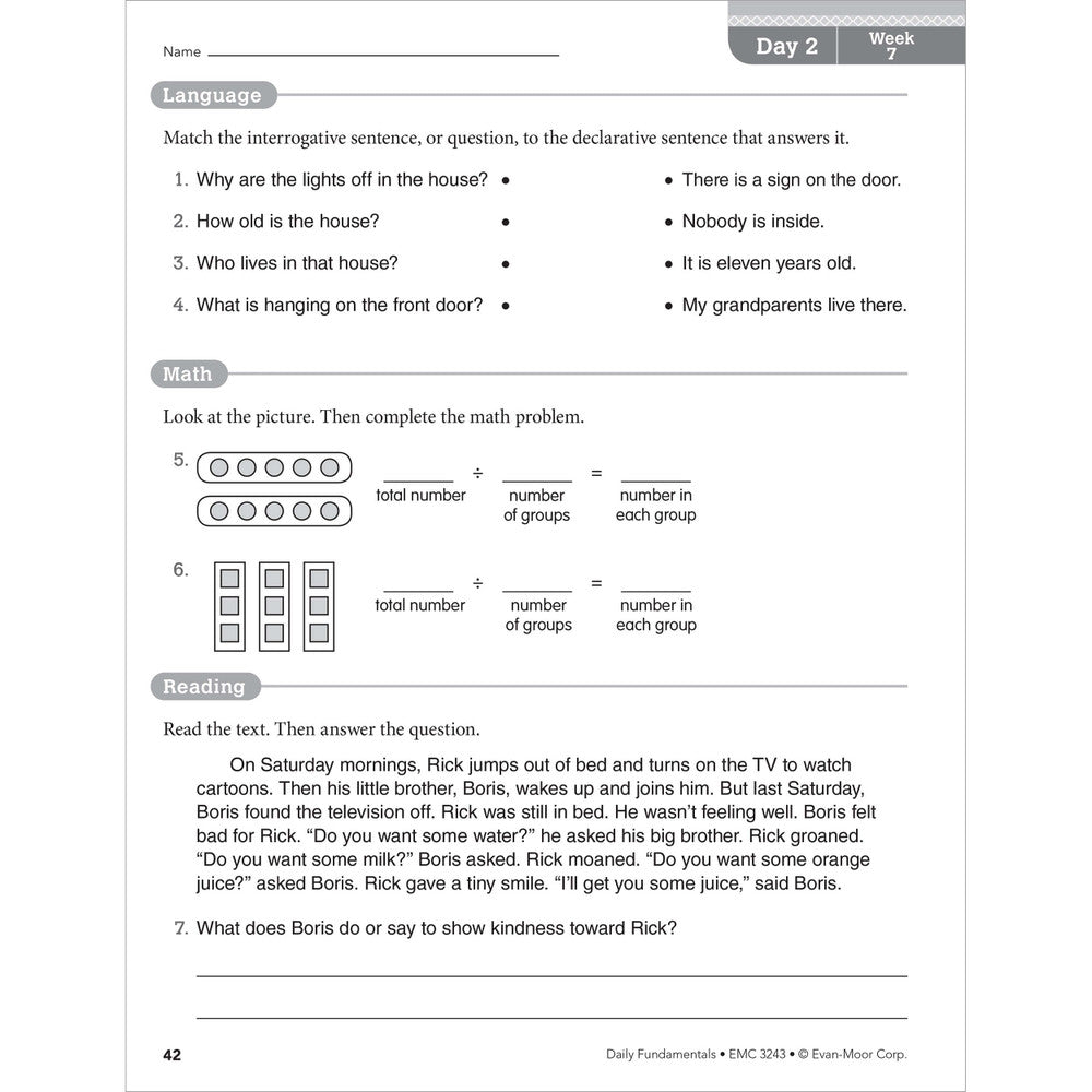 Daily Fundamentals, Teacher Resource Book Grade 3 Paperback