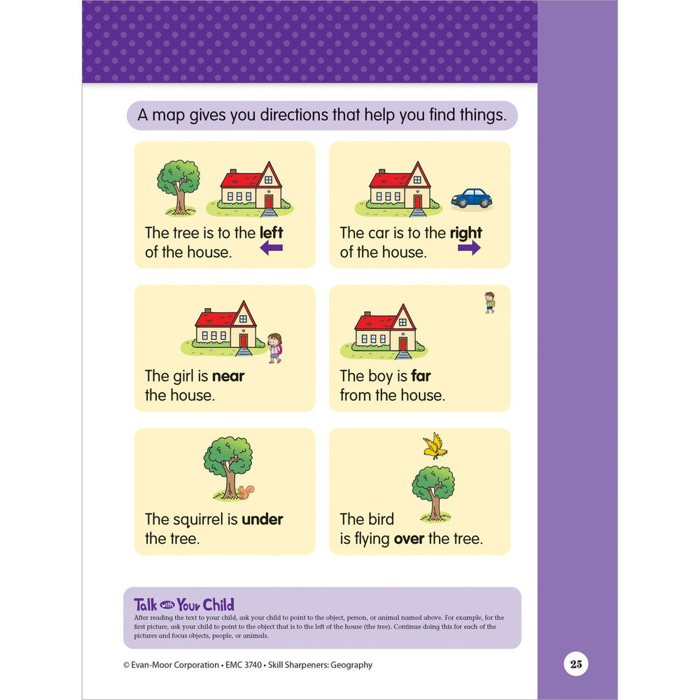 Skill Sharpeners: Geography Workbook Grade K Paperback