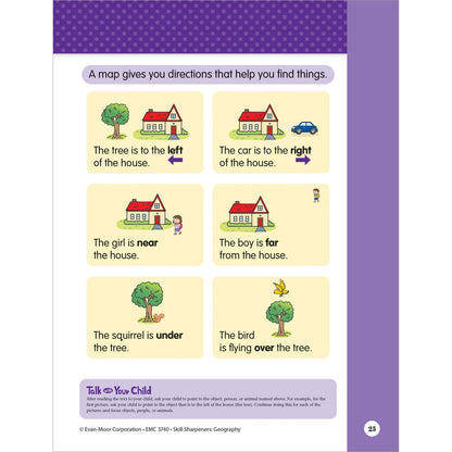 Skill Sharpeners: Geography Workbook Grade K Paperback