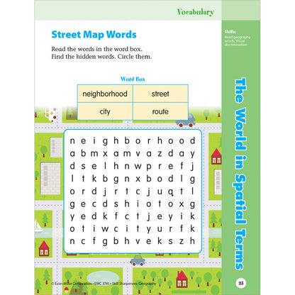Skill Sharpeners: Geography Workbook Grade 1 Paperback