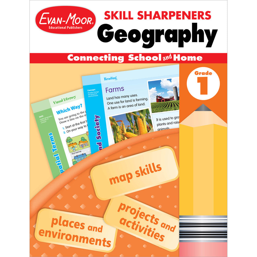 Skill Sharpeners: Geography Workbook Grade 1 Paperback