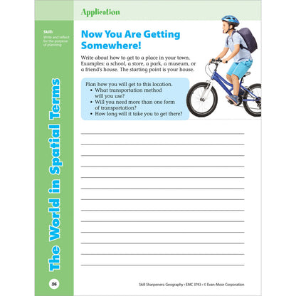 Skill Sharpeners: Geography Workbook Grade 3 Paperback