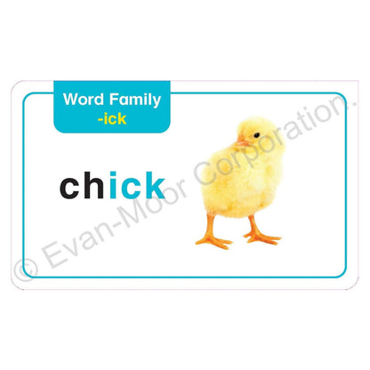 Learning Line: Word Families Flash Cards Grade 1-2