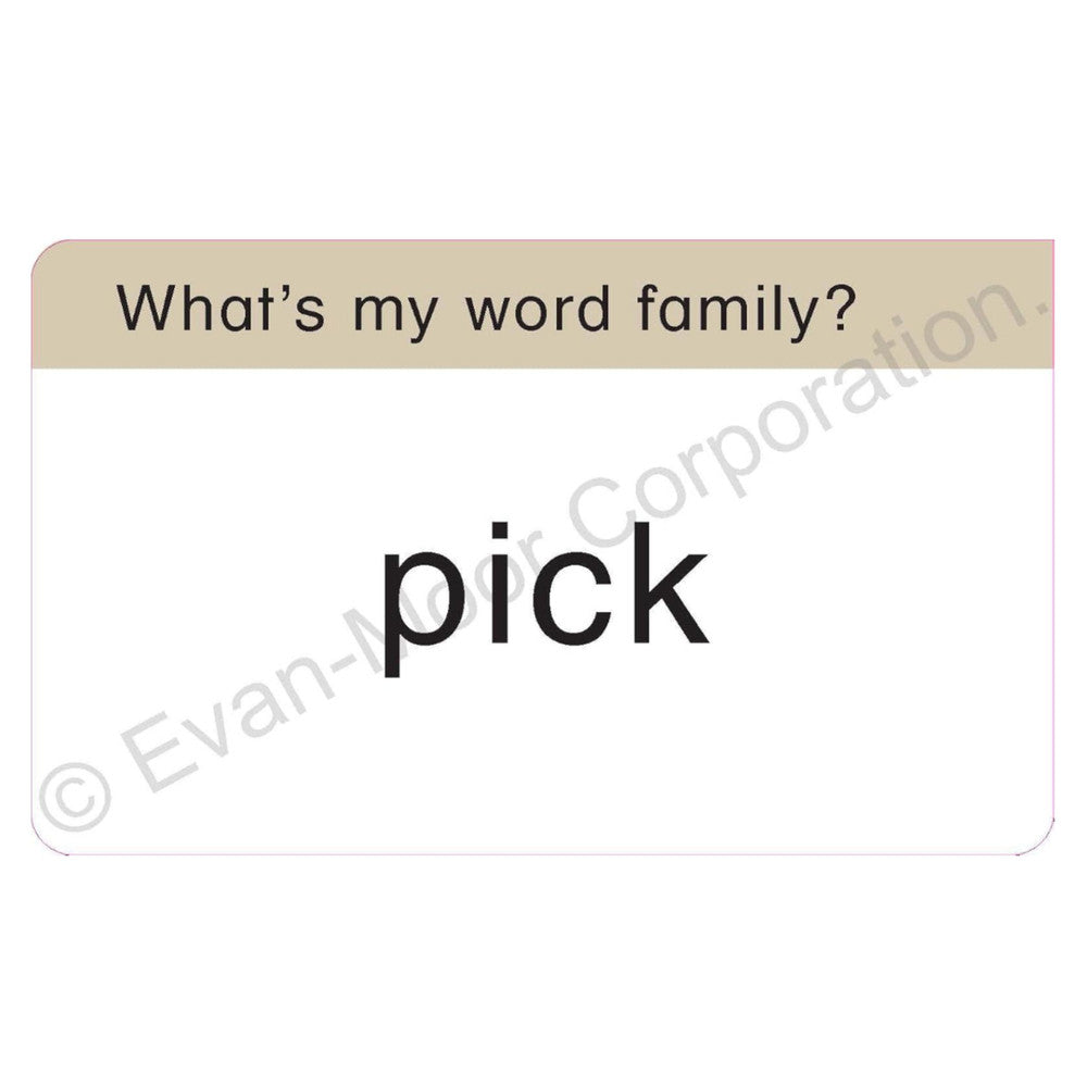 Learning Line: Word Families Flash Cards Grade 1-2
