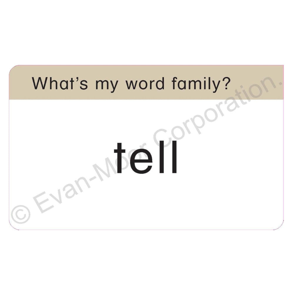 Learning Line: Word Families Flash Cards Grade 1-2