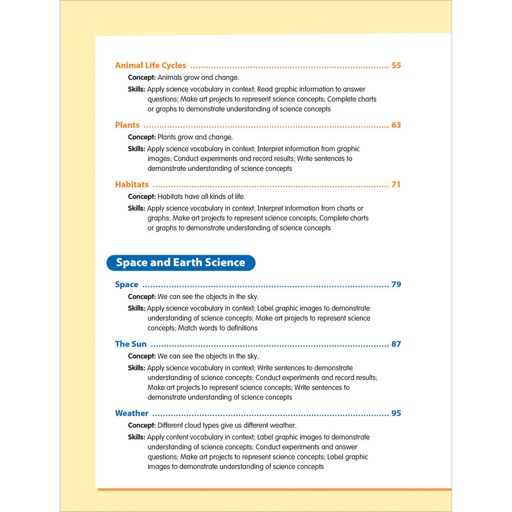 Skill Sharpeners: Science Workbook Grade 2 Paperback