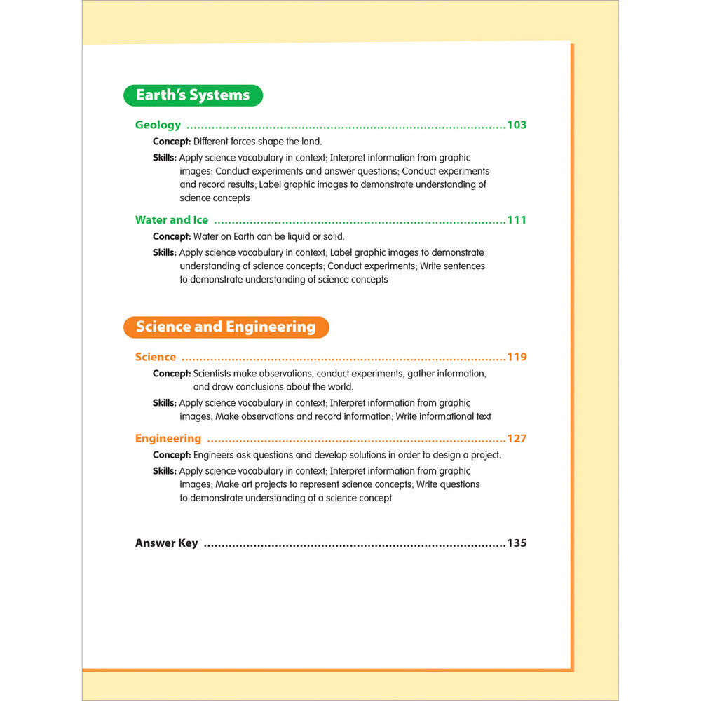 Skill Sharpeners: Science Workbook Grade 2 Paperback