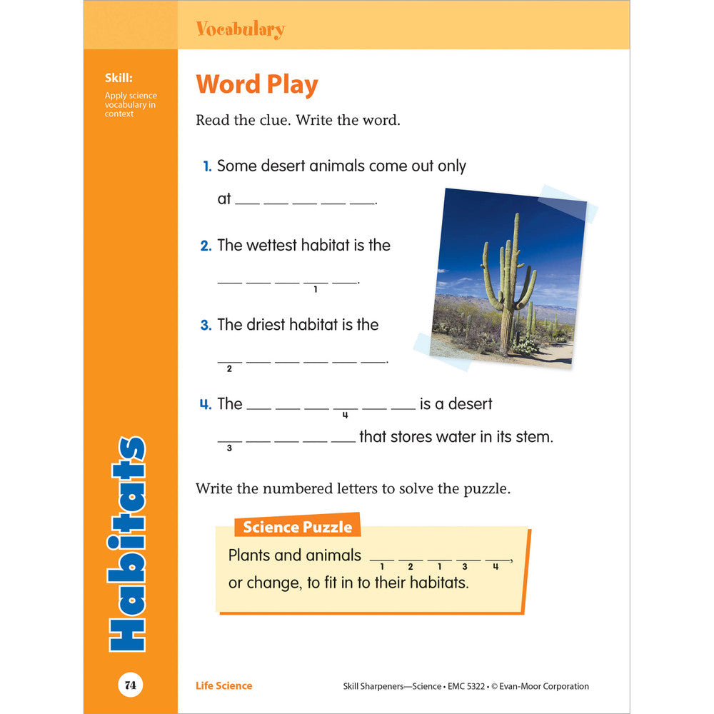 Skill Sharpeners: Science Workbook Grade 2 Paperback