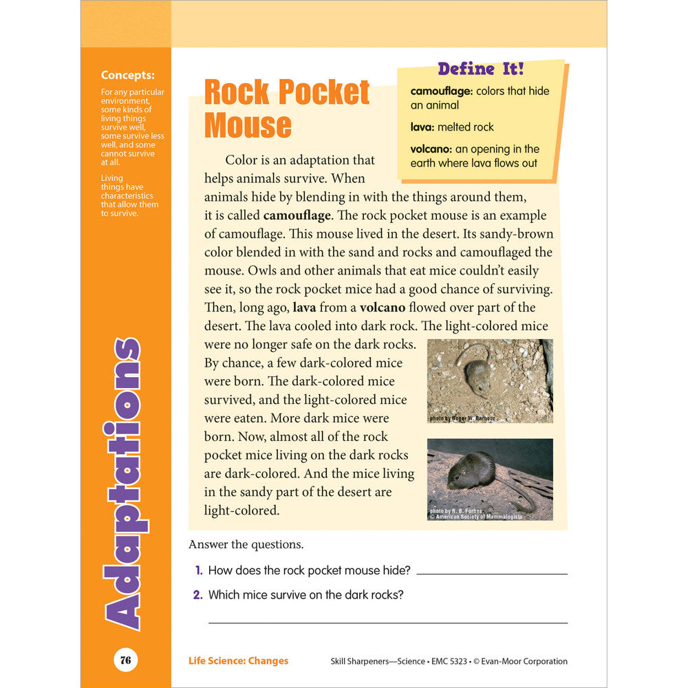Skill Sharpeners: Science Workbook Grade 3 Paperback