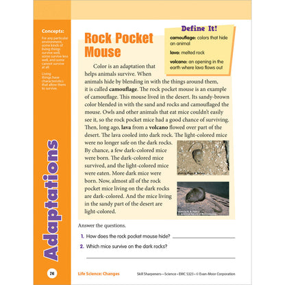 Skill Sharpeners: Science Workbook Grade 3 Paperback