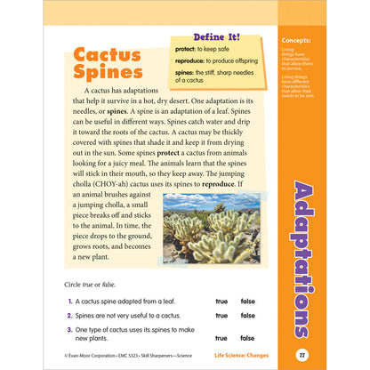 Skill Sharpeners: Science Workbook Grade 3 Paperback