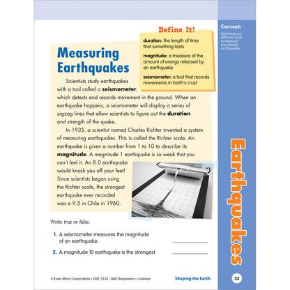 Skill Sharpeners: Science Workbook Grade 4 Paperback