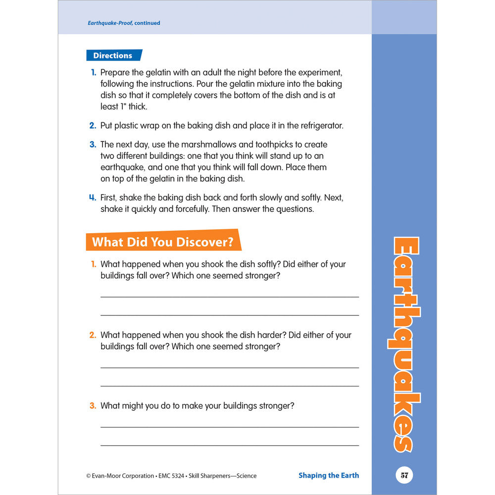 Skill Sharpeners: Science Workbook Grade 4 Paperback