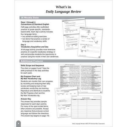 Daily Language Review, Teacher Resource Book Grade 1 Paperback