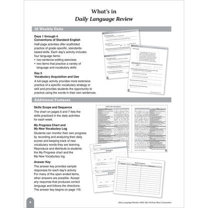 Daily Language Review, Teacher Resource Book Grade 4 Paperback
