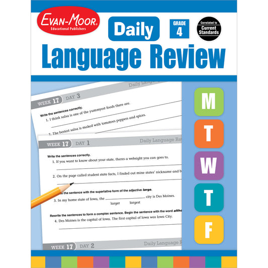 Daily Language Review, Teacher Resource Book Grade 4 Paperback