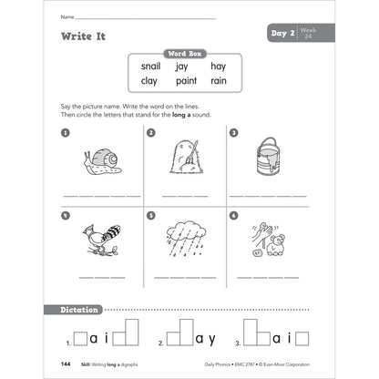Daily Phonics, Student Workbook Grade 1 Paperback