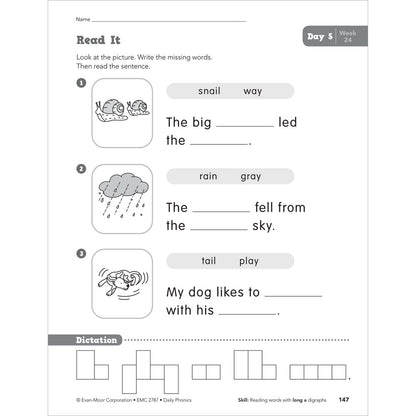Daily Phonics, Student Workbook Grade 1 Paperback