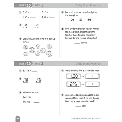 Daily Math Practice, Teacher Resource Book Grade 3 Paperback