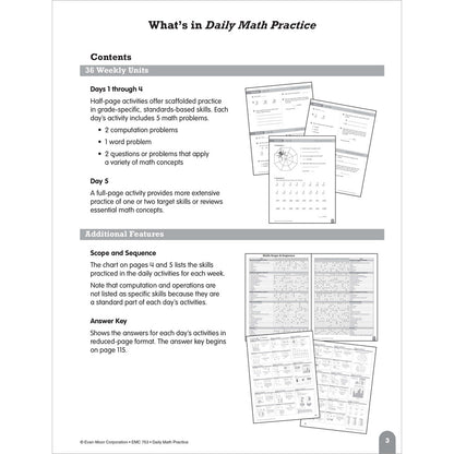 Daily Math Practice, Teacher Resource Book Grade 4 Paperback