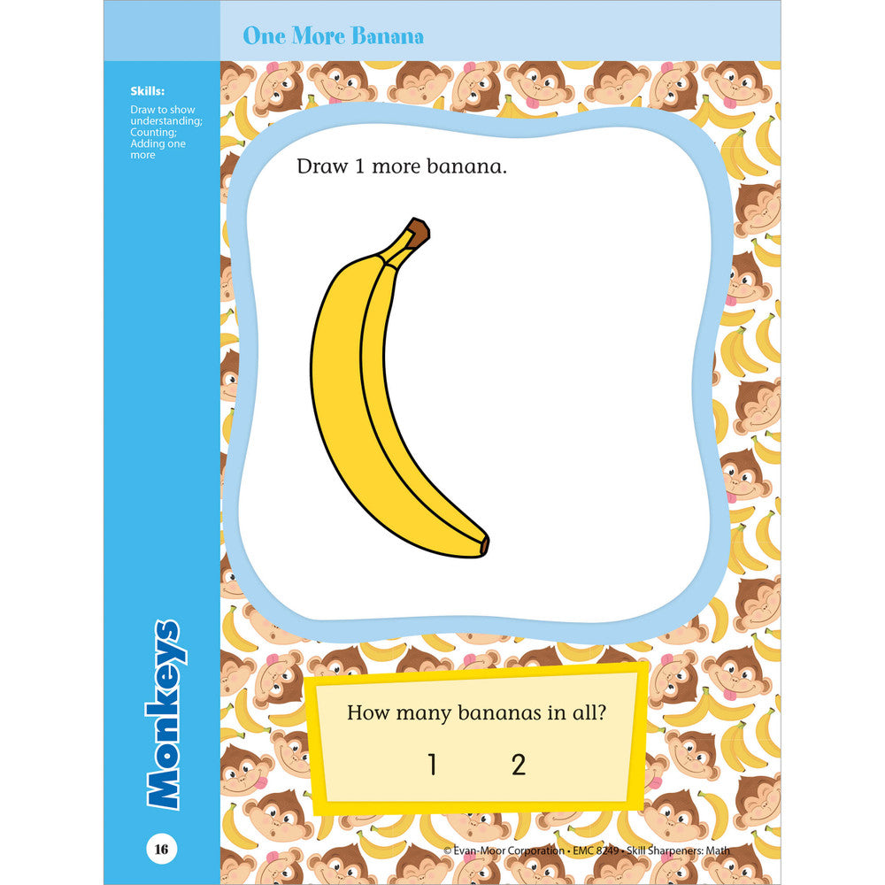 Skill Sharpeners: Math Workbook Grade PK-K Paperback