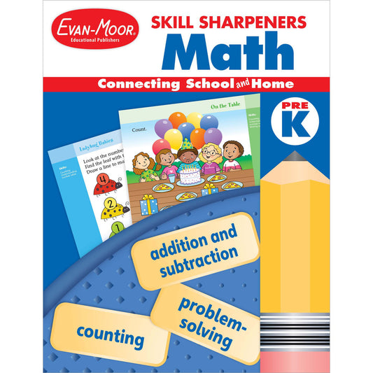 Skill Sharpeners: Math Workbook Grade PK-K Paperback