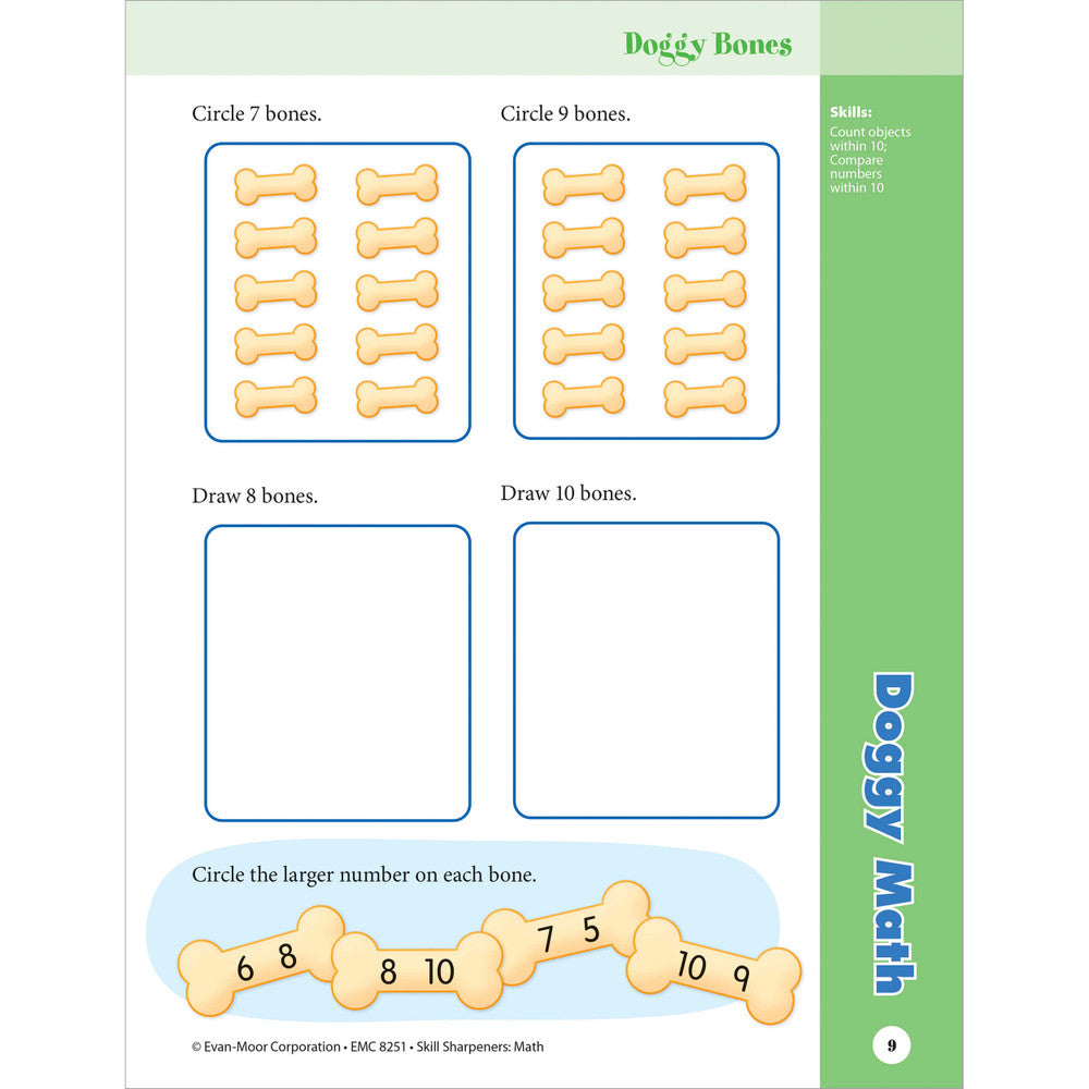 Skill Sharpeners: Math Workbook Grade 1 Paperback