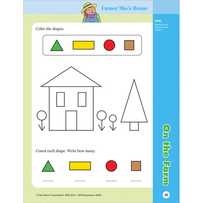 Skill Sharpeners: Math Workbook Grade 1 Paperback